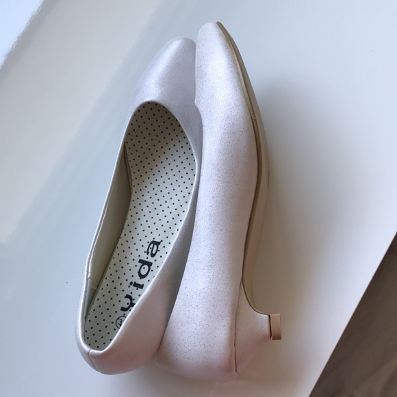 Sparkly white mini heels - Picture 3 of 9